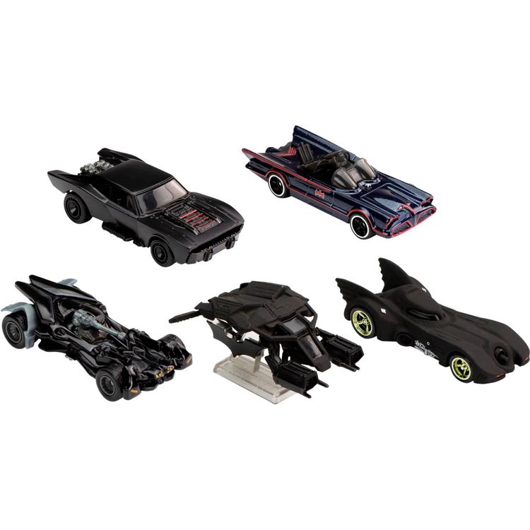 Hot Wheels Collectibles Hot Wheels Batman Premium 5 Pack Bundle