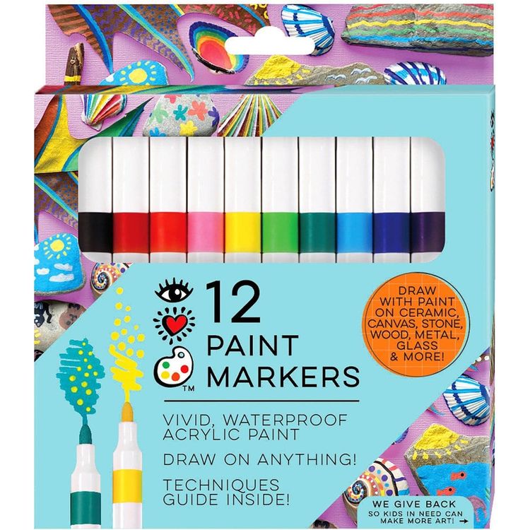 iHeartArt Creativity 12 Acrylic Paint Markers