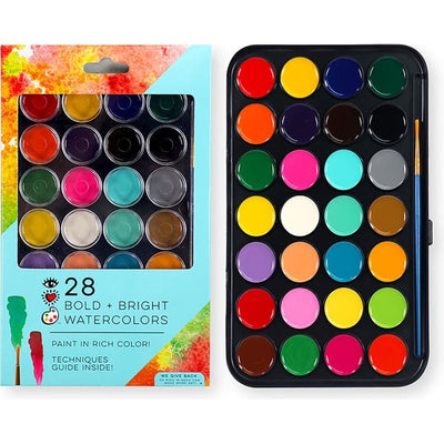 iHeartArt Creativity 28 Bold + Bright Watercolor Paints