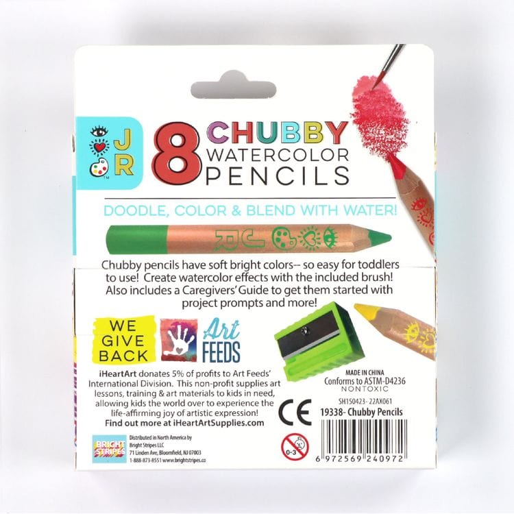 iHeartArt Creativity 8 Chubby Watercolor Pencils