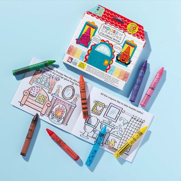 iHeartArt Creativity House of Crayons with Coloring Book