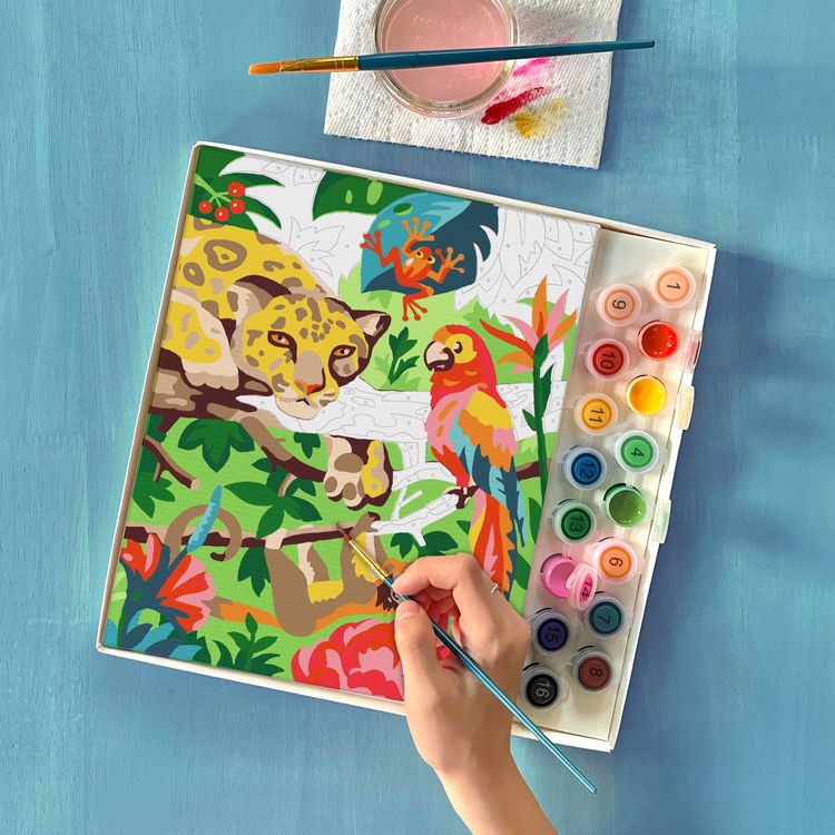 iHeartArt Creativity Paint By Number - Tropical Jungle