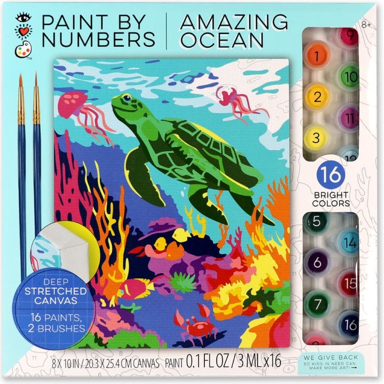 iHeartArt Creativity Paint By Numbers- Amazing Ocean