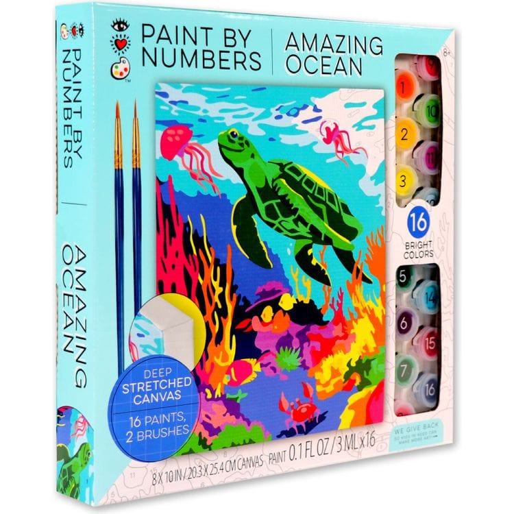 iHeartArt Creativity Paint By Numbers- Amazing Ocean