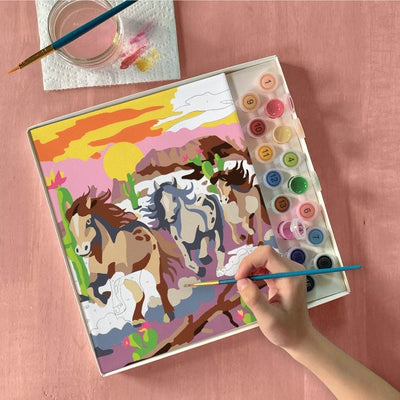 iHeartArt Creativity Paint By Numbers - Wild Horses