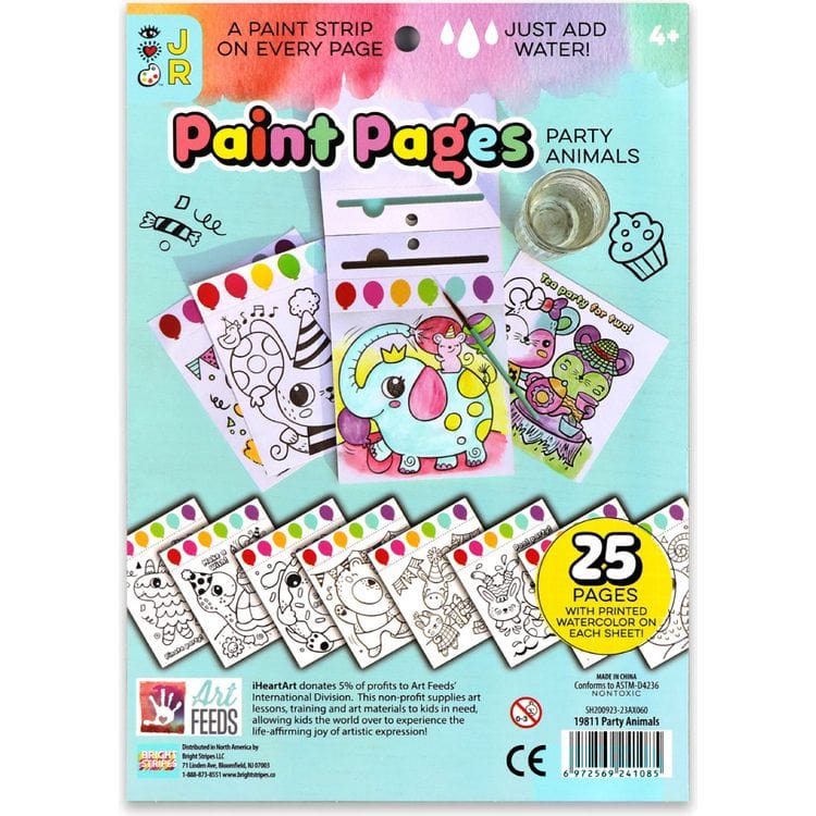 iHeartArt Creativity Paint Pages: Party Animals