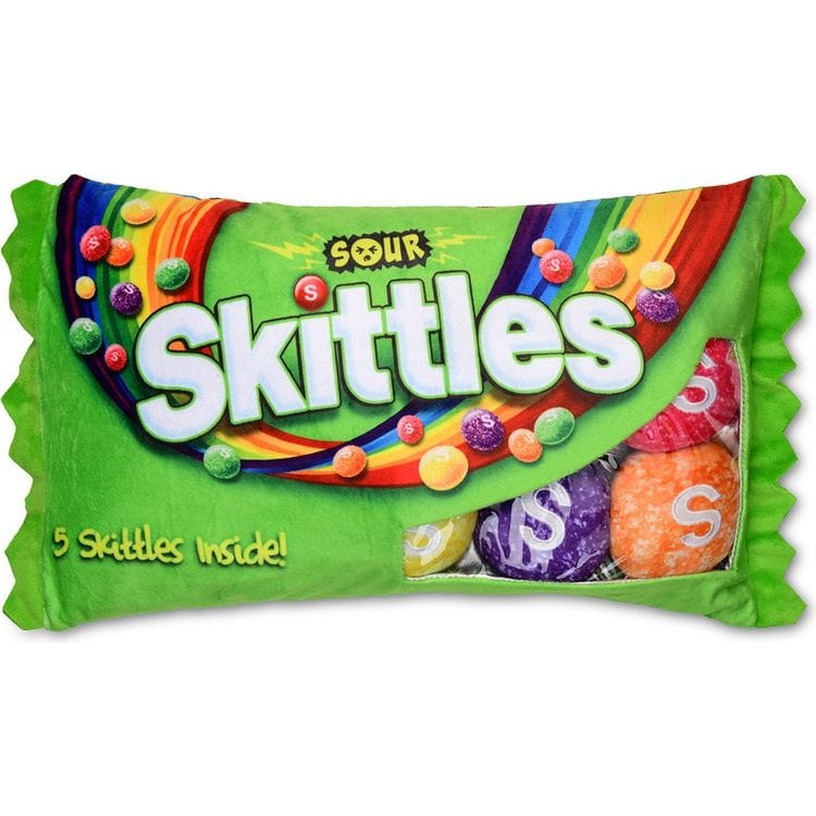 iscream FAO Schweetz Sour Skittles Candy Pillow Set
