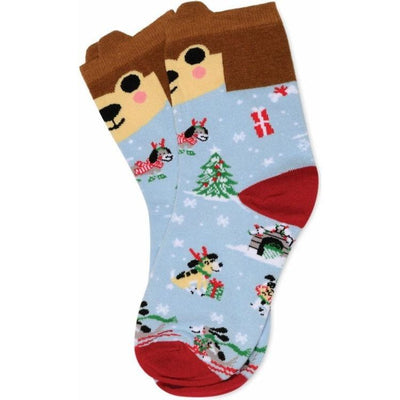 iscream Trend Accessories Snow Dog Socks Ornament