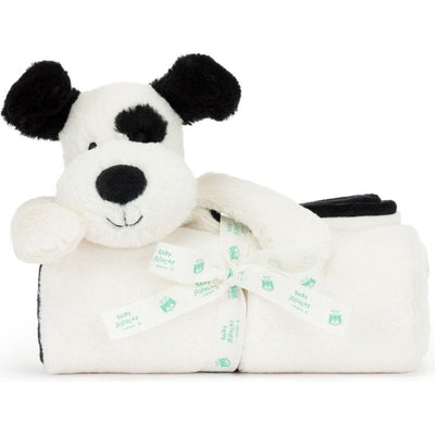 Jellycat, Inc. Infants Bashful Black & Cream Puppy Blankie