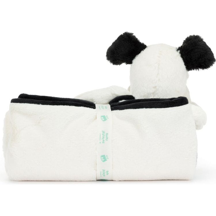 Jellycat, Inc. Infants Bashful Black & Cream Puppy Blankie