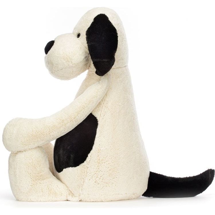 Jellycat Bashful Black and Cream Puppy Kids Stuffed Animal +