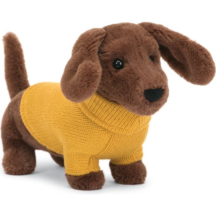 Jellycat, Inc. Plush Yellow Sweater Sausage Dog