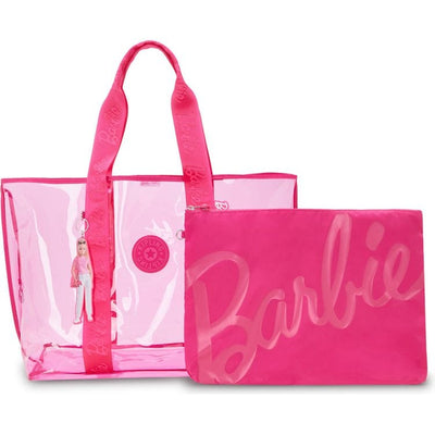 Kipling World of Barbie Kipling Barbie Jacey XL Transparent Tote