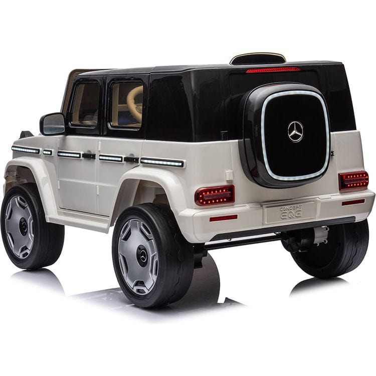Kool Karz Playground Outdoor Mercedes-Benz Concept EQG 12V Ride On Toy Car - White