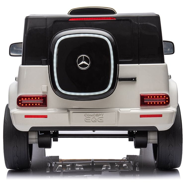 Kool Karz Playground Outdoor Mercedes-Benz Concept EQG 12V Ride On Toy Car - White