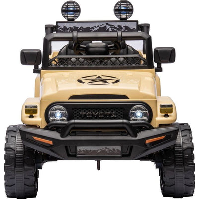 Kool Karz Playground Outdoor Toyota FJ Cruiser 4WD 12V Ride On Toy Car Khaki