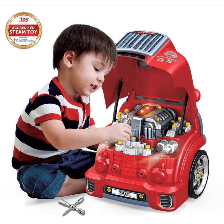 Kool Karz Playground STEM Big Truck Engine Repair Toy Set