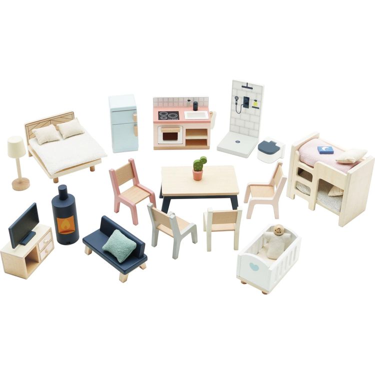 Le Toy Van Dolls Complete Dolls house Furniture Set