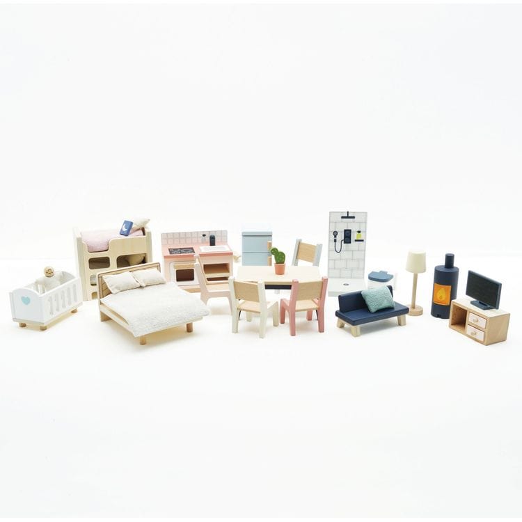 Le Toy Van Dolls Complete Dolls house Furniture Set