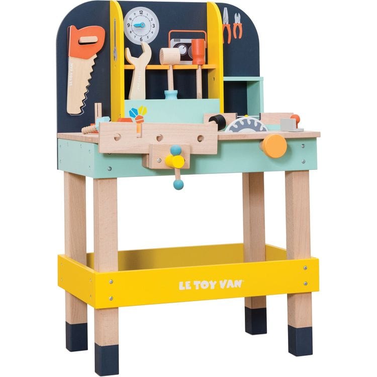 Le Toy Van Preschool Alex’s Toy Work Bench with 11 Accessories