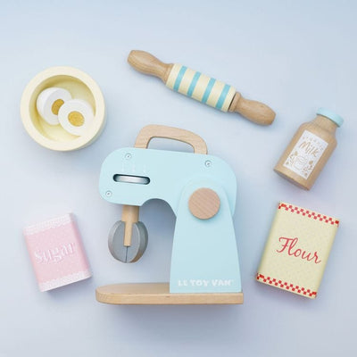 Le Toy Van Preschool Bakers Mixer Set and Accessories - 8 Pieces