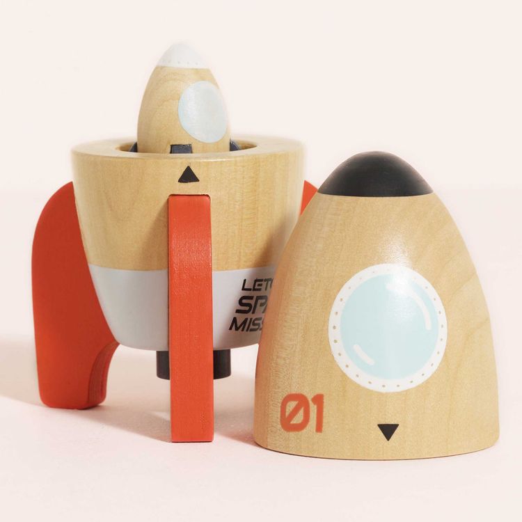 Le Toy Van Preschool Magnetic Space Rocket Duo