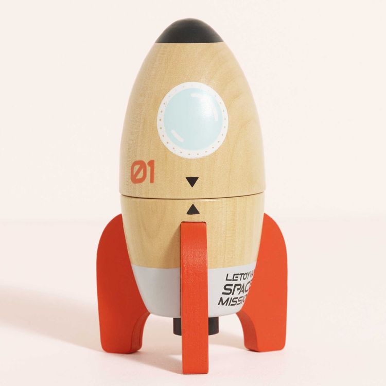 Le Toy Van Preschool Magnetic Space Rocket Duo