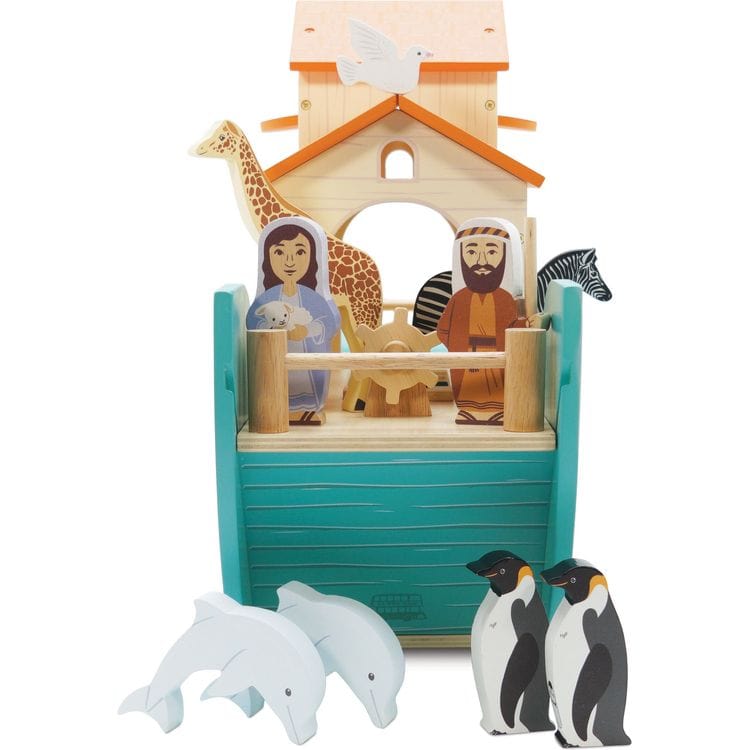 Le Toy Van Preschool Noah’s Great Wooden Ark & Animals - 23 Pieces