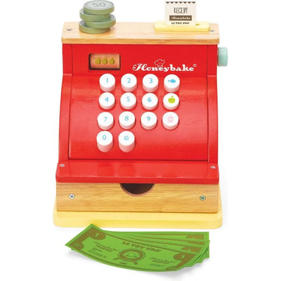 Le Toy Van Preschool Play Wooden Cash Register & Money