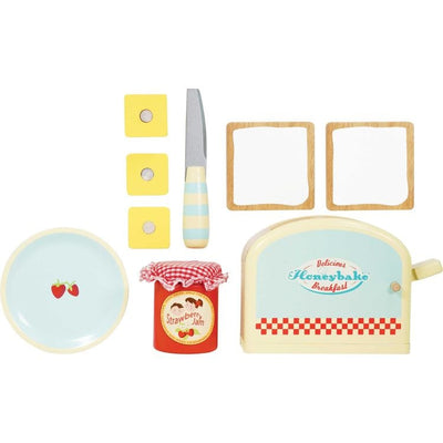 Le Toy Van Preschool Pop-up Toaster and Breakfast Set - 8 Pieces