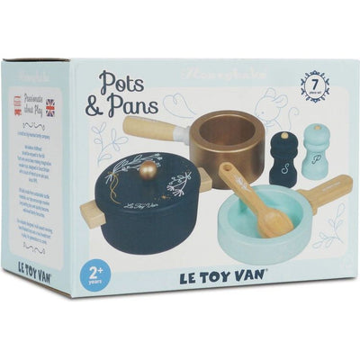 Le Toy Van Preschool Pots & Pans Kitchen Accessories