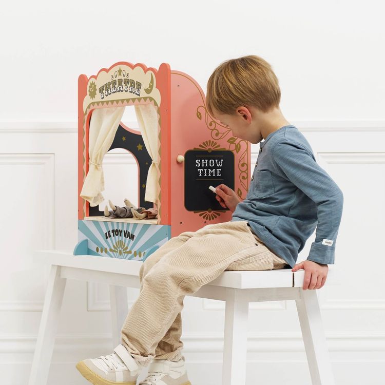 Le Toy Van Preschool Tabletop Puppet Wooden Theater