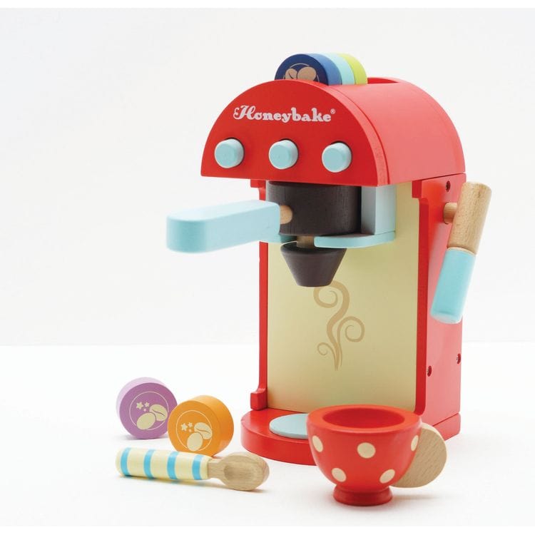 Le Toy Van Preschool Wooden Toy Coffee Machine & Pods