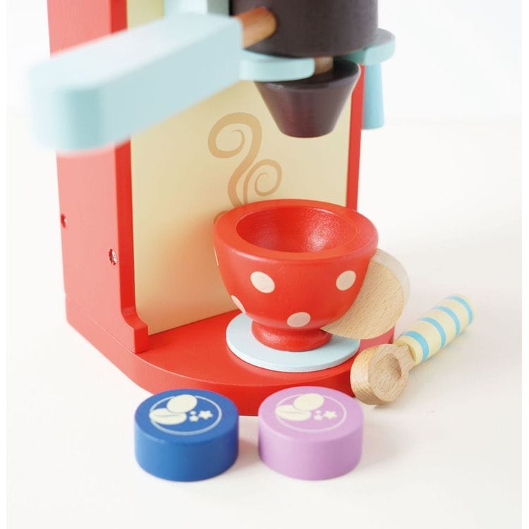 Le Toy Van Preschool Wooden Toy Coffee Machine & Pods