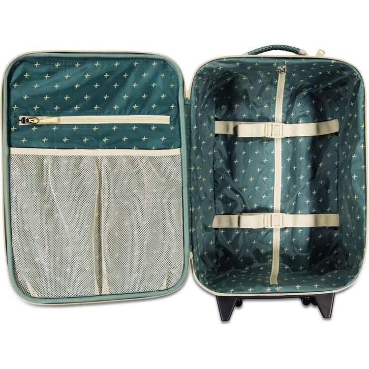 Light + Nine Trend Accessories Kids Travel Suitcase - Bistro Green