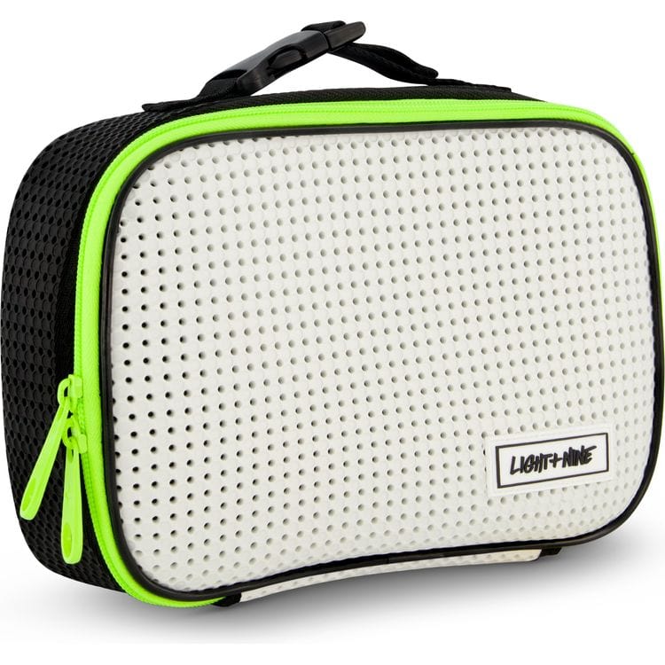 Light + Nine Trend Accessories Lunch Tote - Checkered Neon Lime