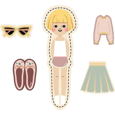 Light + Nine Trend Accessories Nimix Paper Doll Girl 3 Piece Set