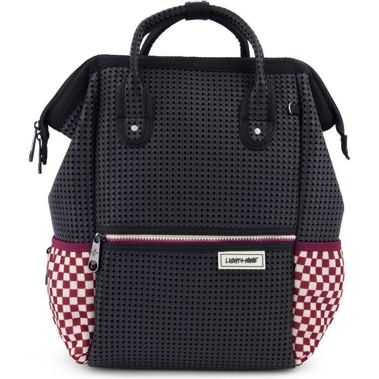 Light + Nine Trend Accessories Tweeny Short Backpack - Checkered Brick