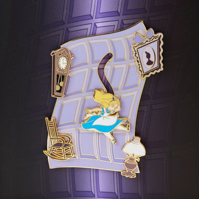 Loungefly World of Funko Alice in Wonderland Falling Down the Rabbit Hole 3" Collector Box Pin