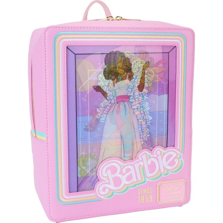 Loungefly World of Funko Barbie™ 65th Anniversary Doll Box Triple Lenticular Mini Backpack