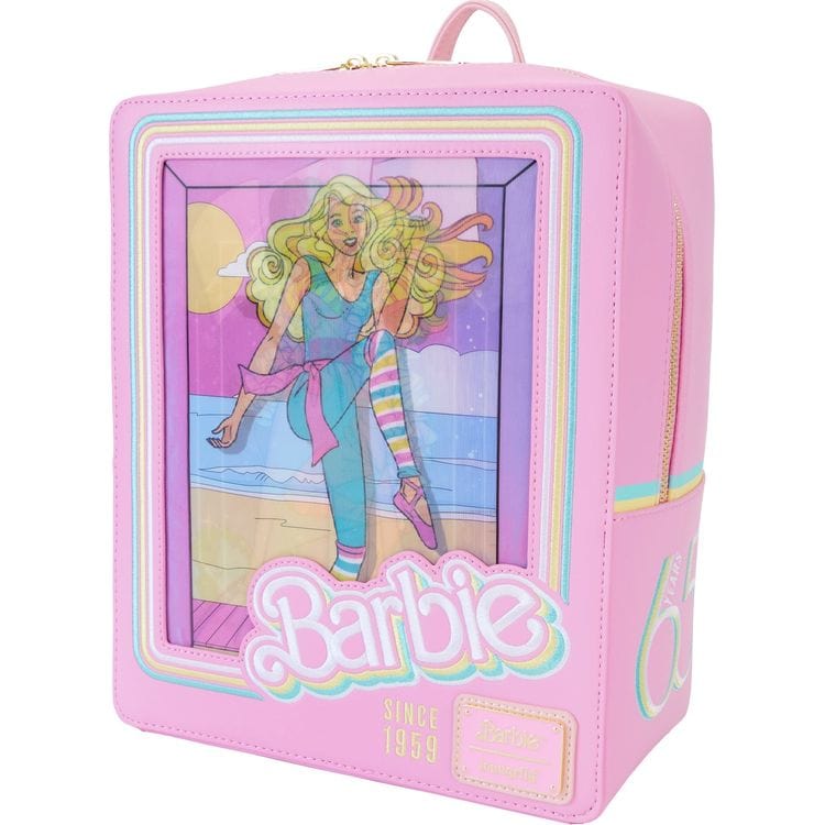 Loungefly World of Funko Barbie™ 65th Anniversary Doll Box Triple Lenticular Mini Backpack