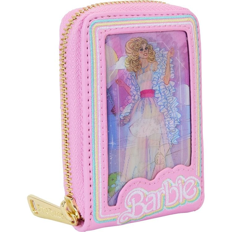 Loungefly World of Funko Barbie™ 65th Anniversary Doll Box Triple Lenticular Zip Around Wallet