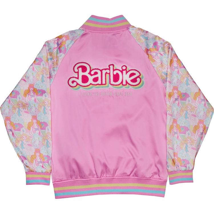 Loungefly World of Funko Barbie™ 65th Anniversary Unisex Bomber Jacket - Size Large