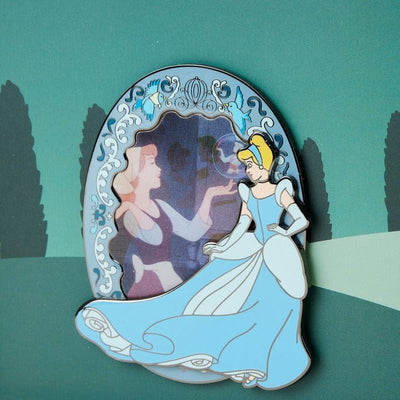 Loungefly World of Funko Cinderella Lenticular Princess Series 3" Collector Box Pin