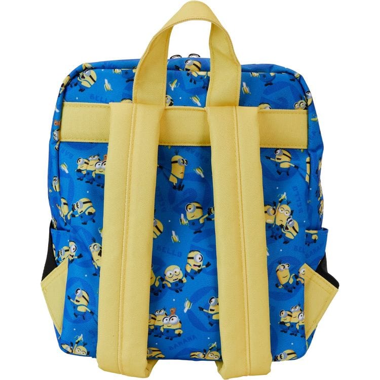 Loungefly World of Funko Despicable Me Minions All-Over Print Nylon Square Mini Backpack