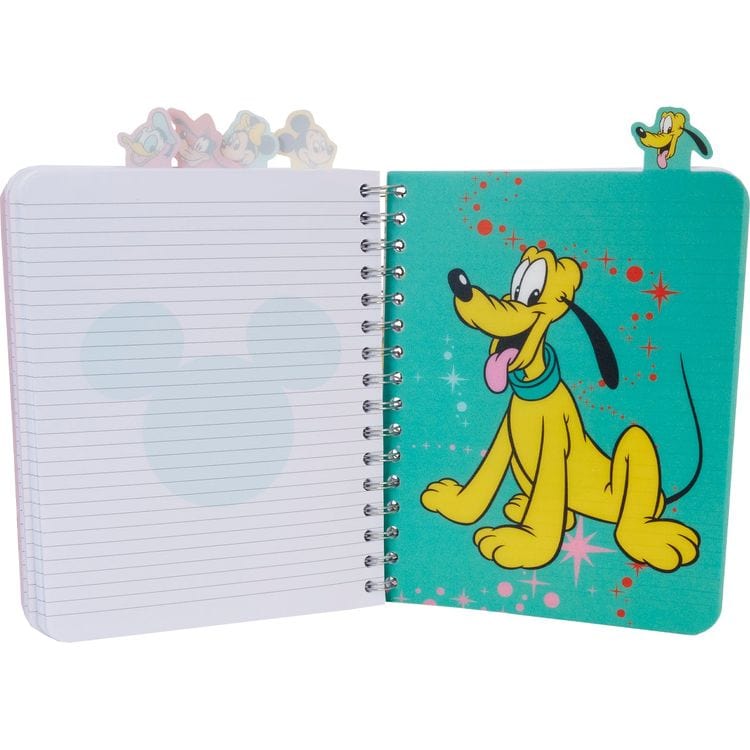 Loungefly World of Funko Disney100 Mickey & Friends Classic Stationery Spiral Tab Journal