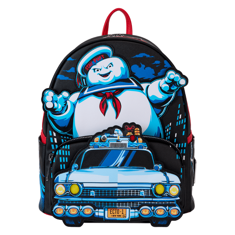 Loungefly World of Funko Ghostbusters Stay Puft Ecto-1 Light Up Mini Backpack