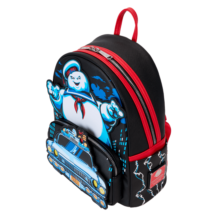 Loungefly World of Funko Ghostbusters Stay Puft Ecto-1 Light Up Mini Backpack