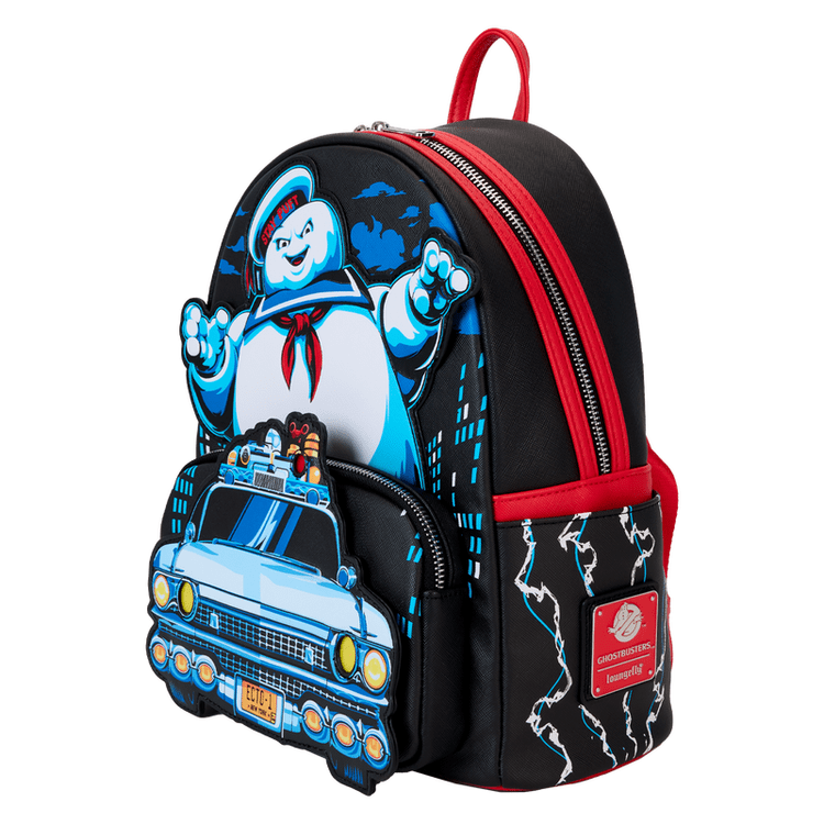 Loungefly World of Funko Ghostbusters Stay Puft Ecto-1 Light Up Mini Backpack