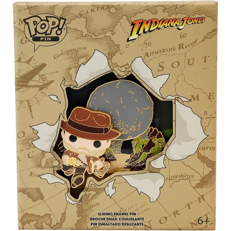 Loungefly World of Funko Loungefly Pop! Indiana Jones Raiders of the Lost Ark Sliding Pin